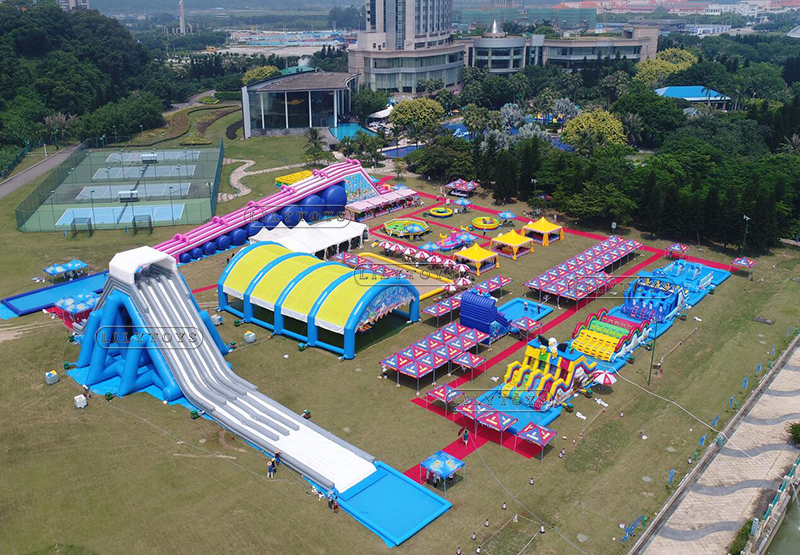 Huge shrimp water park